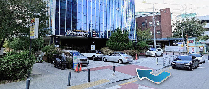병동연구소 주차장 입구